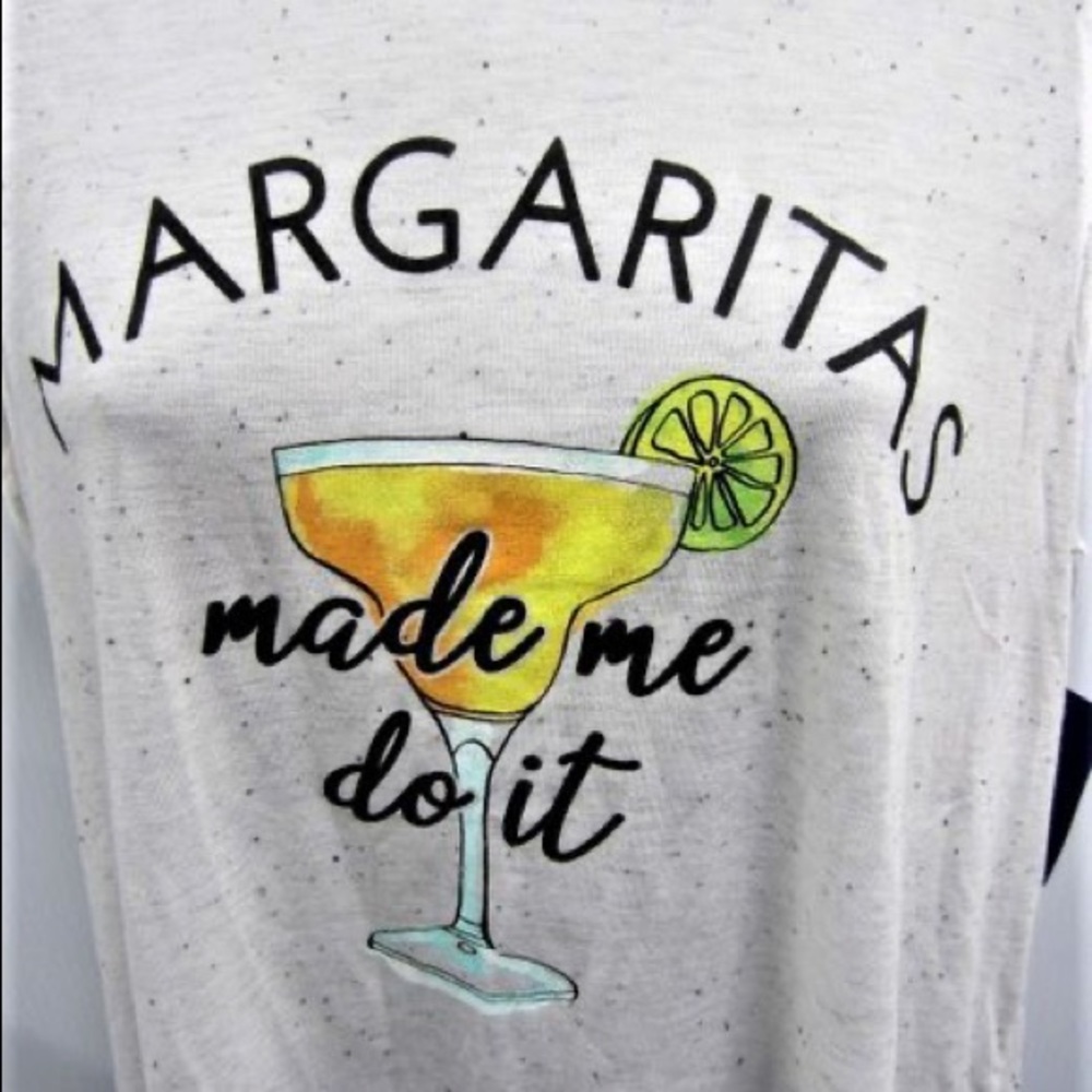 NWT margaritas made me do it tank top size M
